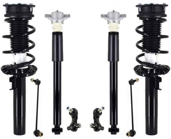 Front Struts Rear Complete Shocks & Links For Volkswagen GTI 2015 2019 2021