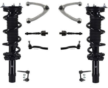 Front Struts Upper Arms Tie Rods & Links For Q60 Sport 2017 2018 All Wheel Drive