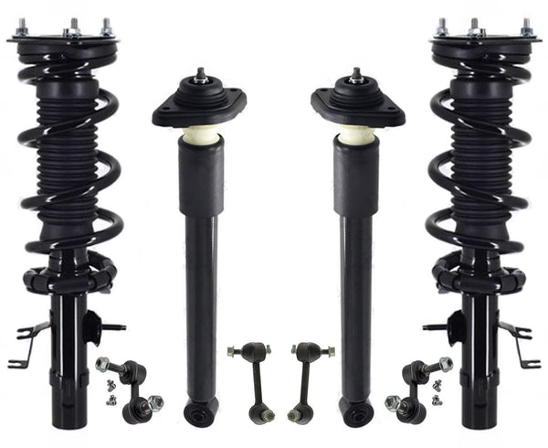 Front Struts Rear Shocks & Links For Infiniti EX35 2008 2012 All Wheel Drive