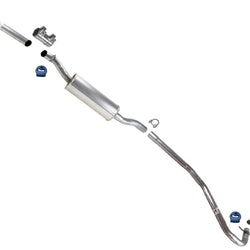 Extension Pipe Resonator Muffler Exhaust System For Honda Civic Sedan 16-21 2.0L