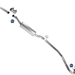 Extension Pipe Resonator Muffler Exhaust System For Honda Civic Coupe 16-21 2.0L