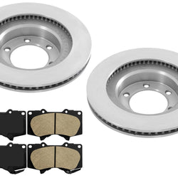 2003-2009 Fits Toyota 4 Runner Front Rotors & Brake Pads with 338mm Rotors