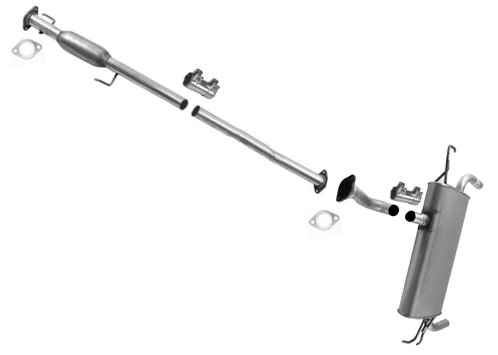 Rear Extension Exhaust Pipe Dual Muffler for All Wheel Drive KIA Sportage 2.7L