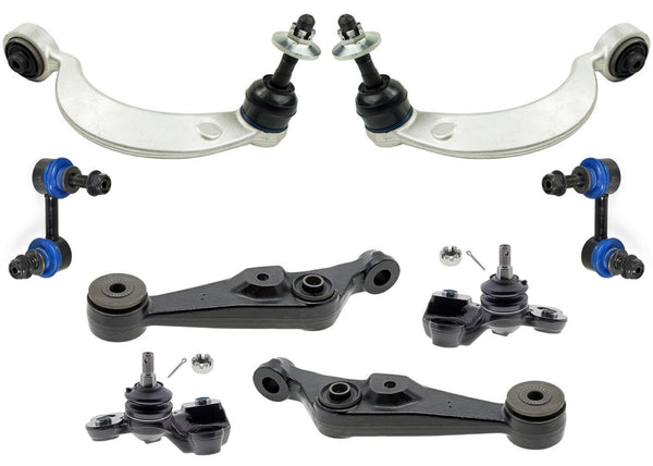 Front Left & Right Lower Control Arms Ball Joints for Lexus LS460 09-17 AWD 8pc