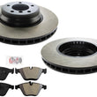 Front Performance Carbon Disc Brake Rotors & Pads for BMW 335i xDrive 2009-2012