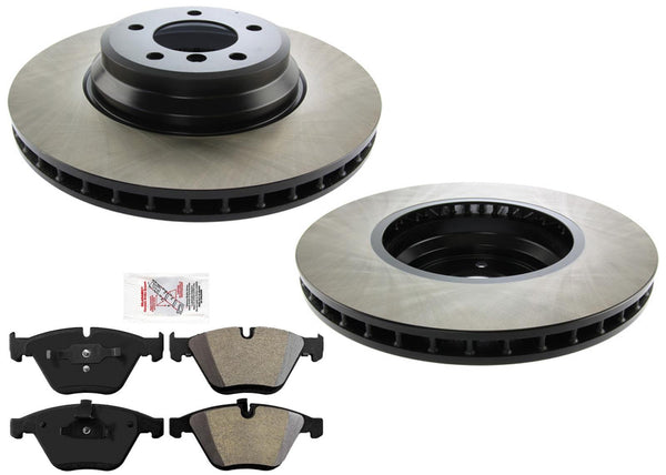 Front Performance Carbon Disc Brake Rotors & Pads for BMW 335i xDrive 2009-2012
