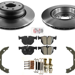 Rear Performance Carbon Disc Brake Rotors & Pads for BMW 335i xDrive 2009-2012