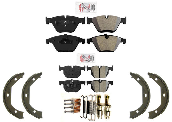 AME Improved Performance Semi Metallic Disc Brake Pads for BMW 335i xDrive 09-12