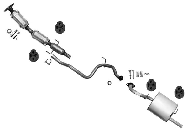 Hatchback Catalytic Converter Ext Pipe Muffler Exhaust for Yaris 2006-2011 1.5L