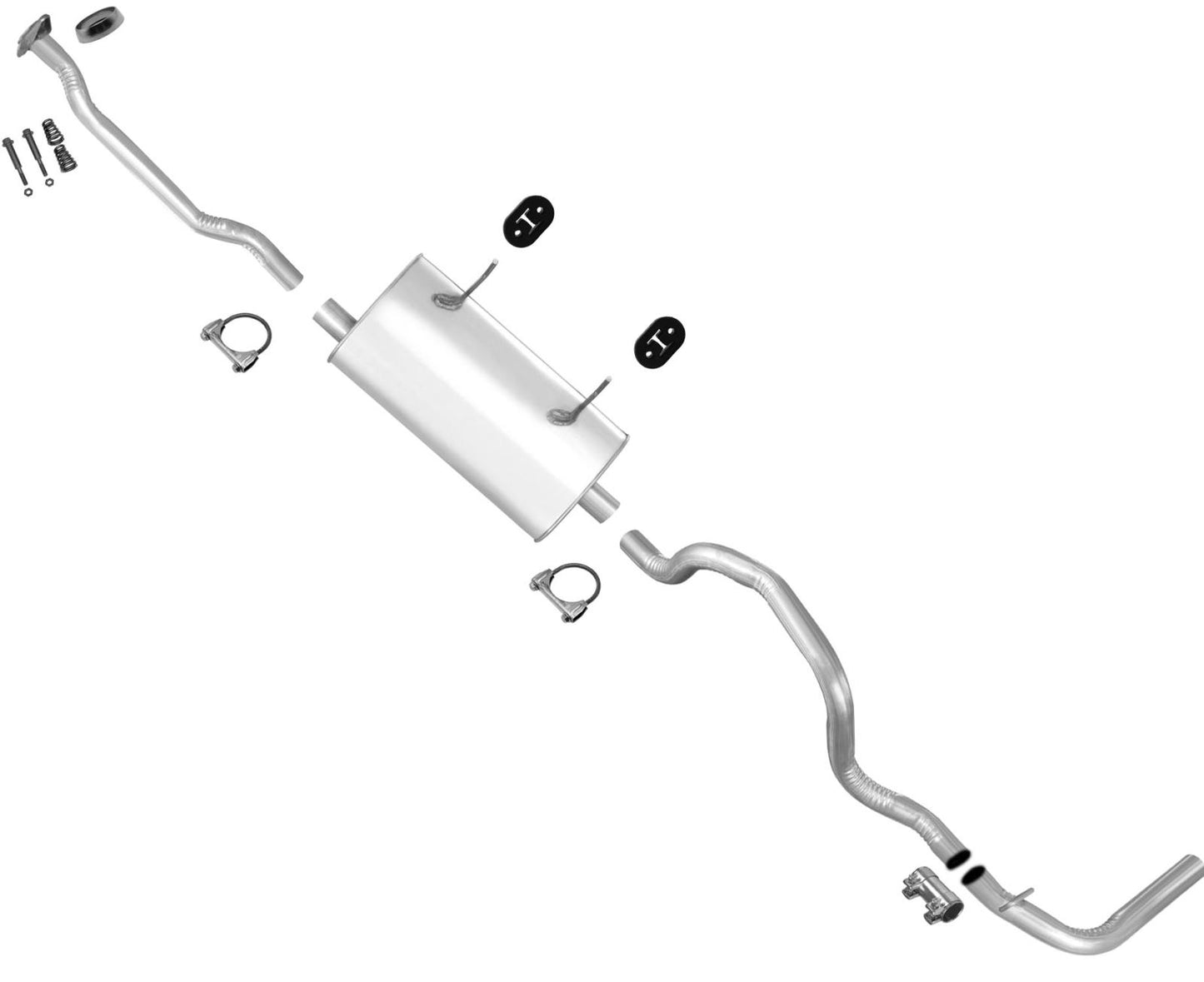 Muffler Exhaust System for Ford Ranger 1995 1996 1997 125 Inch with Wheel Base