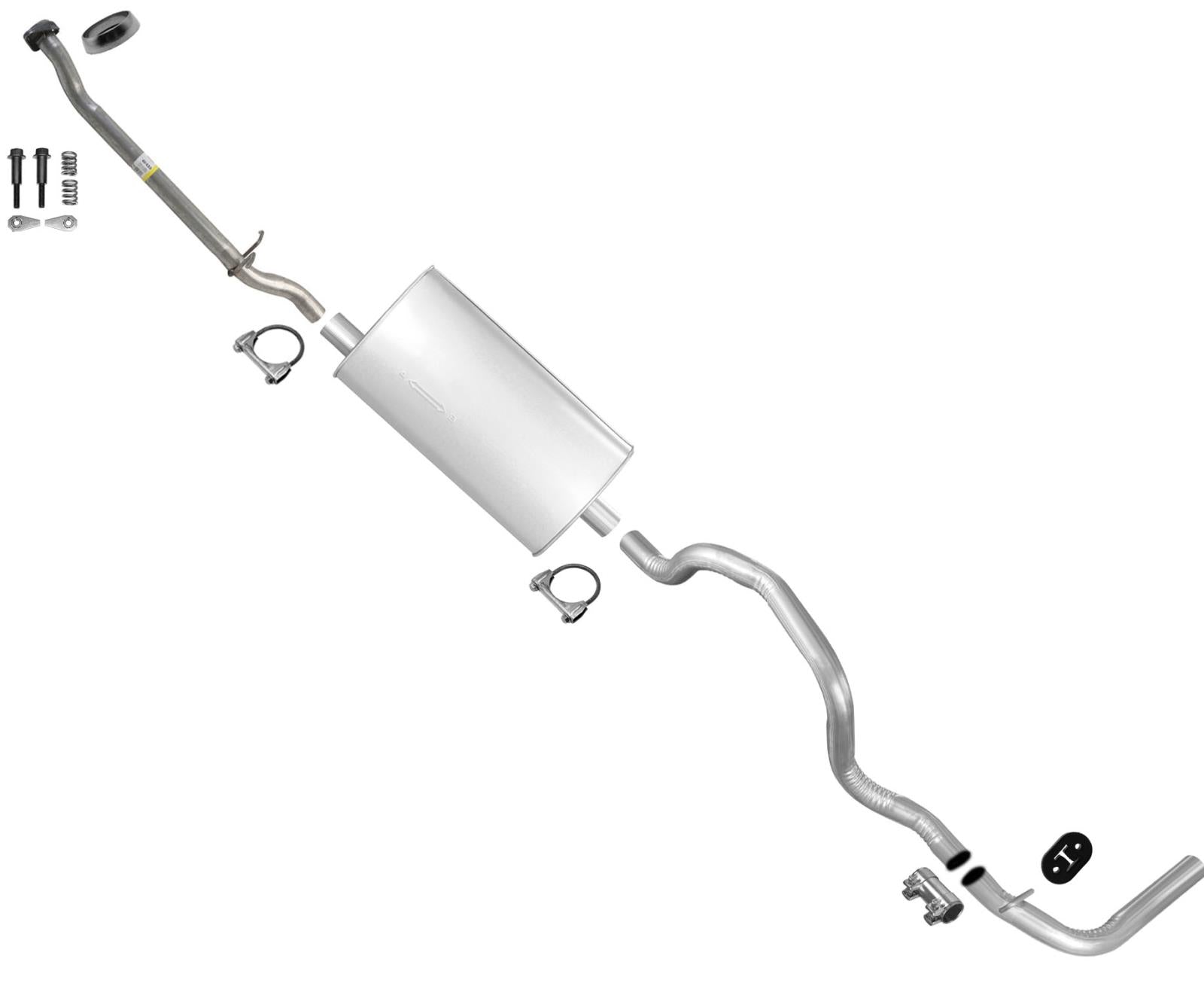 For 1993 1994 Ford Ranger 3.0L 4.0 With 125" Wheelbase Muffler Tail Pipe Exhaust