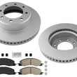 Front Fleet Coated Disc Brake Rotors Brake Pads for Dodge Ram Pick Up 2500 09-18