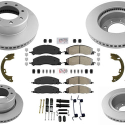 Fleet Coated Disc Brake Rotors Brake Pads for Dodge Ram Pick Up 2500 2009-2018
