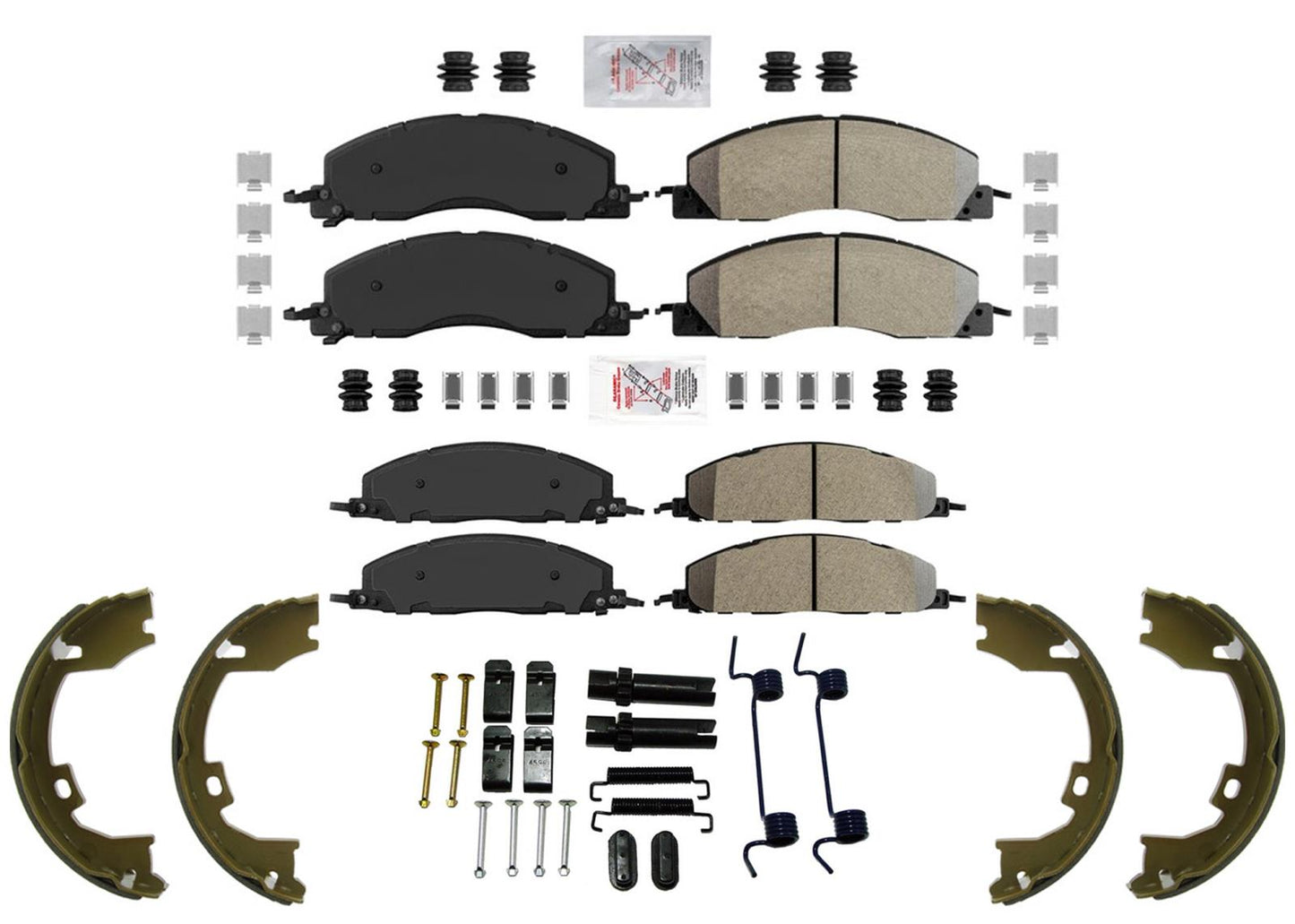 AME Fleet Duty Semi Metallic Disc Brake Pads for Dodge Ram Pick Up 2500 09-2018