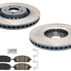 Front Disc Brake Rotors Brake Pads For Infiniti QX60 Pathfinder 2022 2023 2024