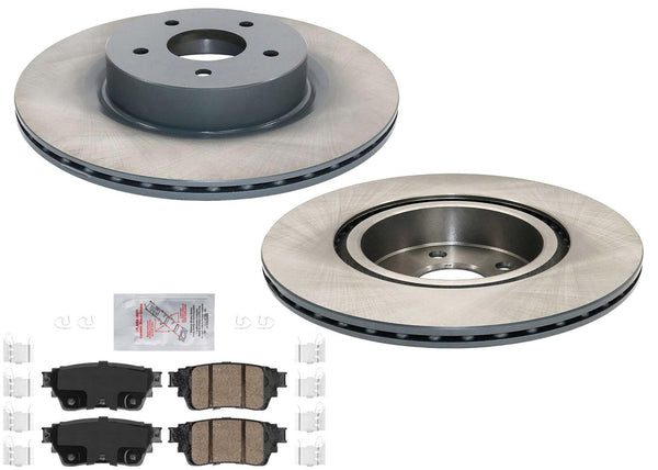 Rear Disc Brake Rotors Brake Pads For Infiniti QX60 Pathfinder 2022 2023 2024