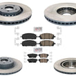 F & R Disc Brake Rotors Brake Pads For Mitsubishi Outlander 2022 2023 2024 2.5L