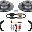 Rear Disc Brake Rotors Pads for Mercedes E350 10-16 4 Door without sport pack