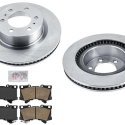 Front Disc Brake Rotors Disc Brake Pads for Toyota Tundra LX600 2022 2023 2024