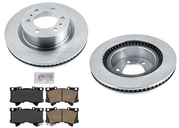 Front Disc Brake Rotors Disc Brake Pads for Toyota Tundra LX600 2022 2023 2024