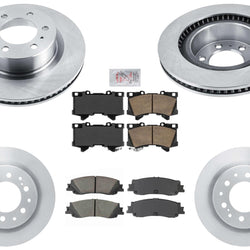 Frt Rr Disc Brake Rotors Disc Brake Pads for Toyota Tundra LX600 2022 2023 2024
