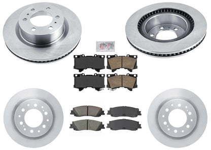 Frt Rr Disc Brake Rotors Disc Brake Pads for Toyota Tundra LX600 2022 2023 2024