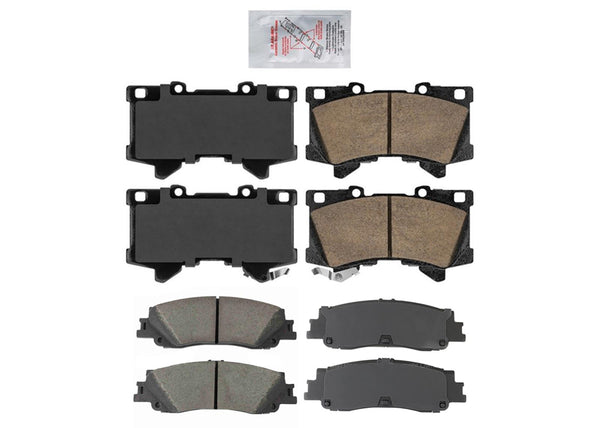 Front Rear Ceramic Disc Brake Pads for Toyota Tundra LX600 2022 2023 2024