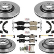OE Style Carbon Disc Brake Rotors Pads For Mercedes Benz GL320 350 450 2007-2012