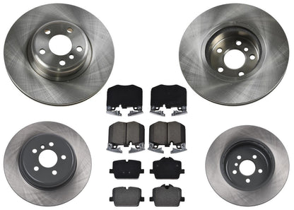 Premium Front & Rear Disc Brake Rotors Pads for BMW 330e 430i 2021-2022 2.0L