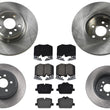 Premium Front & Rear Disc Brake Rotors Pads for BMW 330e 430i 2021-2022 2.0L
