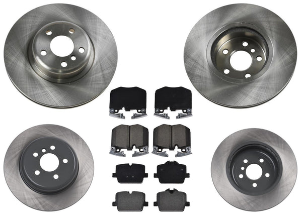 Premium Front & Rear Disc Brake Rotors Pads for BMW 330e 430i 2021-2022 2.0L