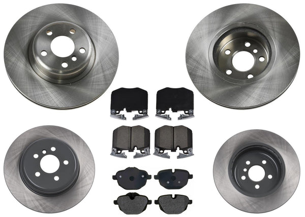 Premium Front & Rear Disc Brake Rotors Pads for BMW X3 2018-2022 2.0L