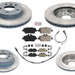 Coated Front & Rear Disc Brake Rotors Pads For Mini Cooper EV 2020-2024 Electric
