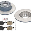 Coated Rear Disc Brake Rotors Pads For Volkswagen Taos 22-24 Front Wheel Drive
