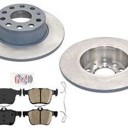 Coated Rear Disc Brake Rotors Pads For Volkswagen Taos 22-24 Front Wheel Drive