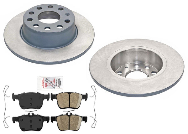 Coated Rear Disc Brake Rotors Pads For Volkswagen Taos 22-24 Front Wheel Drive