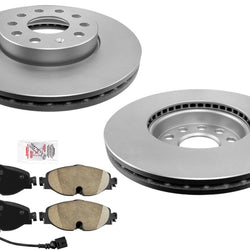 Coated Front Disc Brake Rotors Pads For Volkswagen Taos 22-24 Jetta 2019-2024