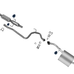 California CARB Catalytic Converter Ext Pipe Muffler For Yaris Sedan 07-11