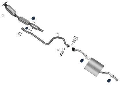 California CARB Catalytic Converter Ext Pipe Muffler For Yaris Sedan 07-11