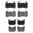 Front & Rear Premium Ceramic Brake Pad For G70 19-2022 W/ Brembo Braking