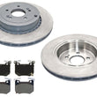 Rear Coated Brake Rotors & Ceramic Brake Pad For G70 19-2022 W/ Brembo Braking