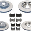 Front & Rear Brake Rotors & Ceramic Brake Pad For G70 19-2022 W/ Brembo Braking