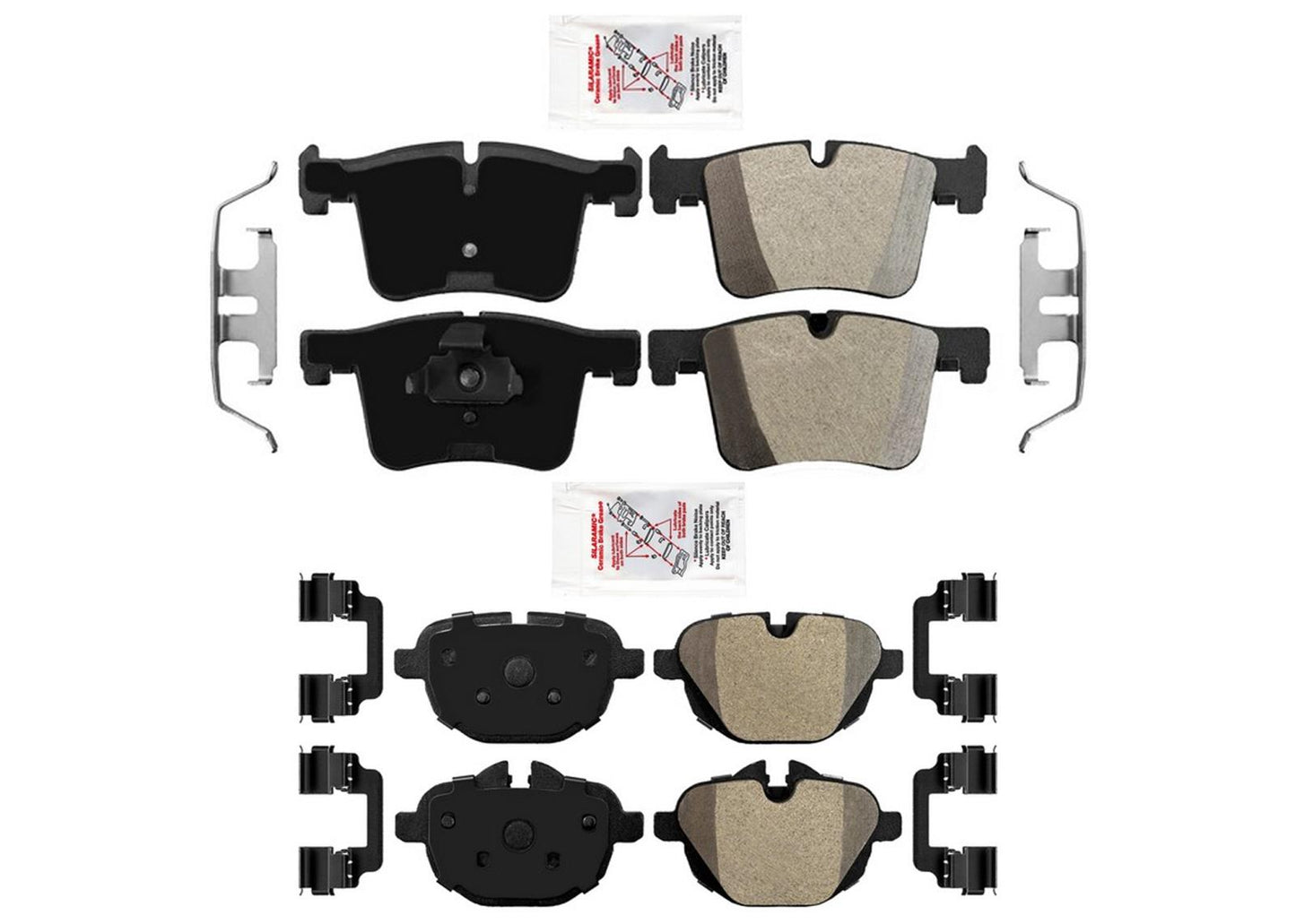 OE Style Semi Metallic Disc Brake Pads, Hardware for BMW X3 2011-2017