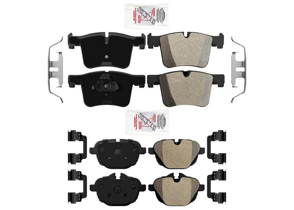 OE Style Semi Metallic Disc Brake Pads, Hardware for BMW X3 2011-2017