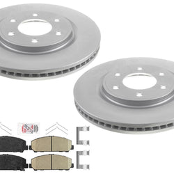 Disc Brake Rotors Ceramic Disc Brake Pads Hardware for Infiniti QX80 2014-2024