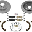 Rear Brake Rotors Ceramic Brake Pads Parking Shoes for Infiniti QX80 2014-2024