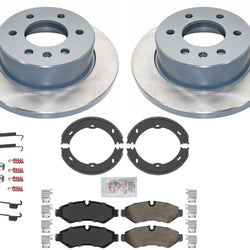 Rear Brake Rotors Brake Pads Shoes For Sprinter 2500 2019 2024 Manual Parking