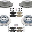 Front & Rear Brake Rotors Brake Pads For Sprinter 2500 2019 2024 Manual Parking