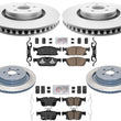 Front & Rear Brake Rotors Ceramic Brake Pads For Lincoln Nautilus 2019 2024
