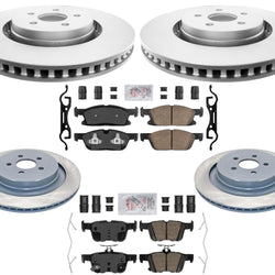 Front & Rear Brake Rotors Ceramic Brake Pads For Lincoln Nautilus 2019 2024